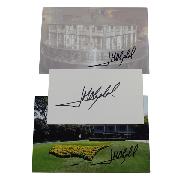 Three (3) Jose Maria Olazabal Signed Photos - Trophy, Founders Circle, & 3x5 Card JSA ALOA