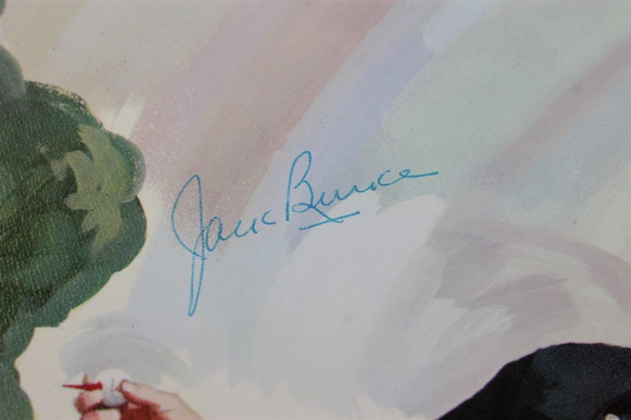 Jack Burke Signed MacGregor Advisory Staff Color Artistic Photo JSA ALOA