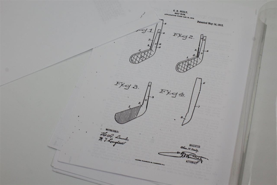 Mackie Golf Club Patent Paper Booklet - Patented June 2, 1914