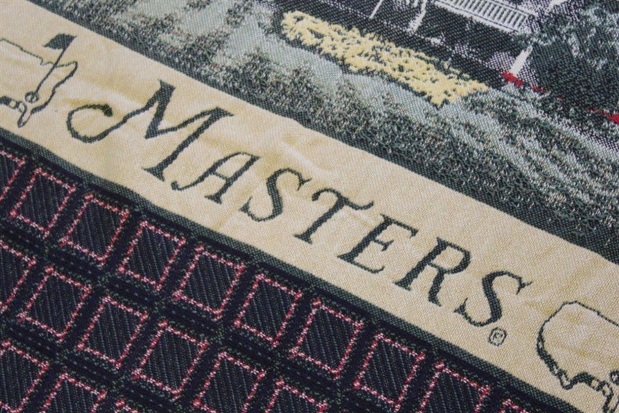 Masters Tournament 'Clubhouse' Center Logo Large Throw Blanket