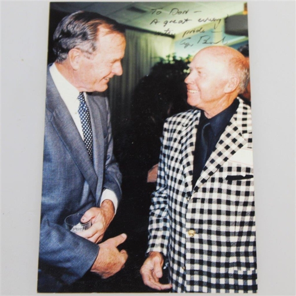 Don Cherry's Personal Versace Couture Jacket/Blazer with Pres. Bush Signed Photo JSA ALOA