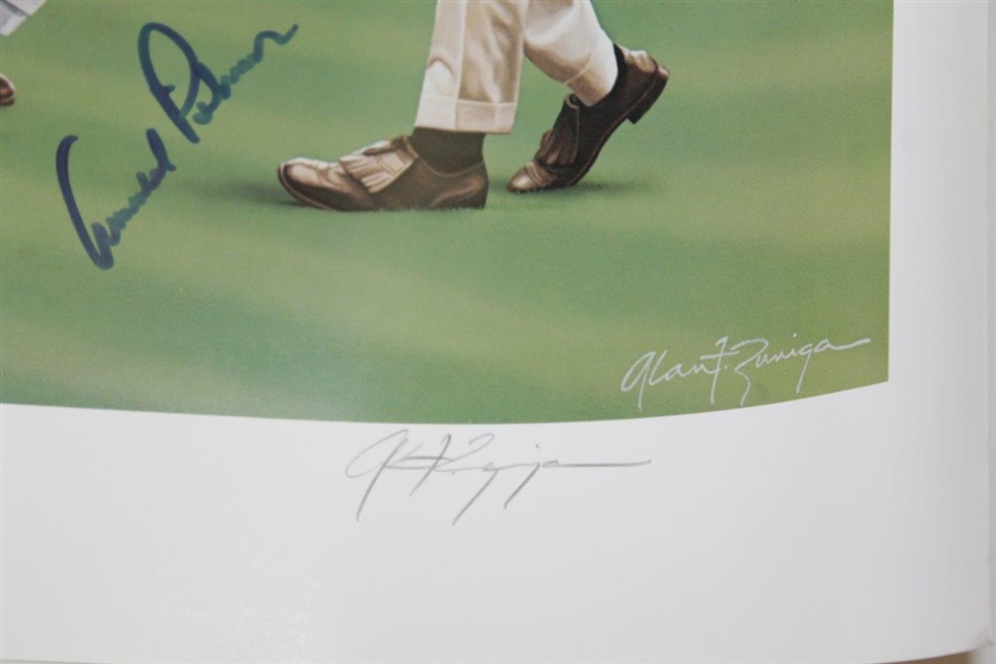 Arnold Palmer Signed 'The King in Augusta' Alan Zuniga Ltd Ed 1738/1964 Print JSA ALOA