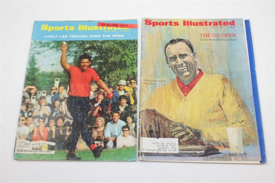 Ten (10) Sports Illustrated Magazines with Golf Covers