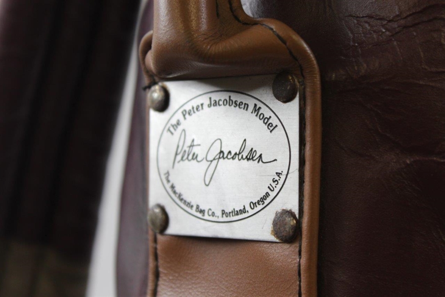 MacKenzie Leather Chicago Golf Club 'Far & Sure' Peter Jacobsen Model Golf Bag