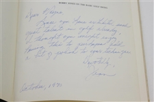 Jean Marshall (Bobby Jones Pers. Secretary) Signed 1969 'Bobby Jones on the Basic Golf Swing' JSA ALOA