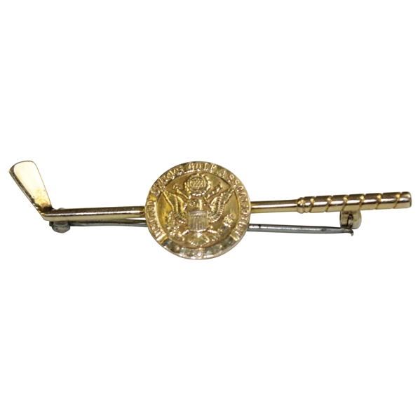 14k Gold USGA Golf Club Themed Tie Clip