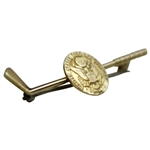 14k Gold USGA Golf Club Themed Tie Clip