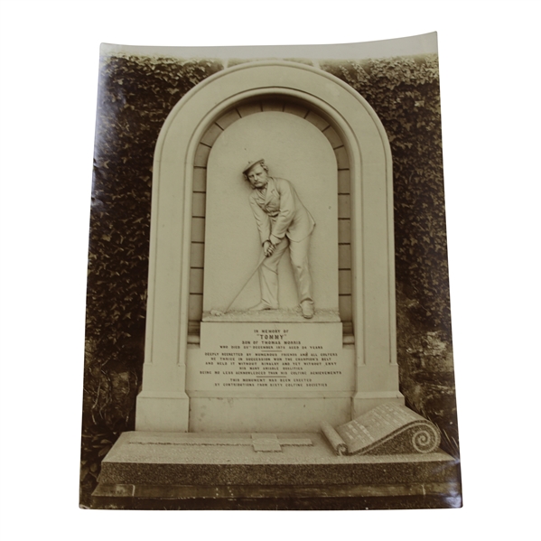 Tom Morris Jr. Young Tom Grave at St. Andrews Arthur Ullyett Photo - Victor Forbin Collection