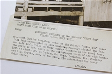 1922 President Comiskey 'White Sox' Visits Panama Golf Club Wide World Photos Press Photo - Victor Forbin Collection