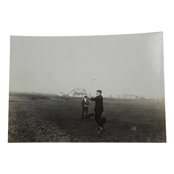 Prince Albert & Veteran Cricketer Playing Golf Good Stroke Original Photo - Victor Forbin Collection