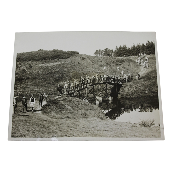Hagen & Duncan Followed by Spectators at Gleneagles Tournament Sport & General Press Photo - Victor Forbin Collection