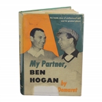 1954 My Partner, Ben Hogan Book by Jimmy Demaret - Paper Loss on Cover
