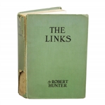 1926 The Links Book by Robert Hunter - Spine Damage with Paper Loss