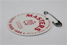 1964 Masters Tournament SERIES Badge #15325 with Original Pin