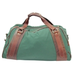 Classic Augusta National Golf Club Belding Large Leather & Canvas Duffel Bag