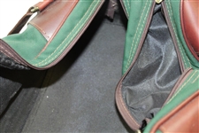 Classic Augusta National Golf Club Belding Large Leather & Canvas Duffel Bag