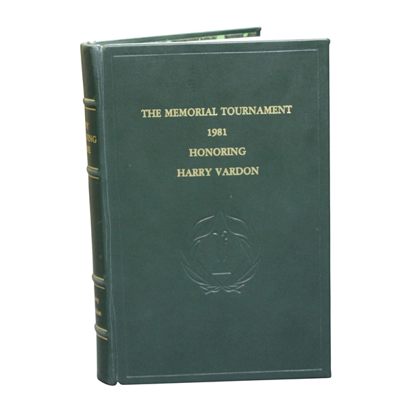 1981 The Memorial Tournament Ltd Ed Book Honoring & Dedicated to Harry Vardon #183/300