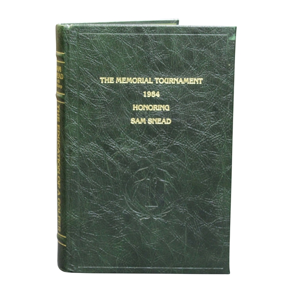 1984 The Memorial Tournament Ltd Ed Book Honoring & Dedicated to Sam Snead #174/410