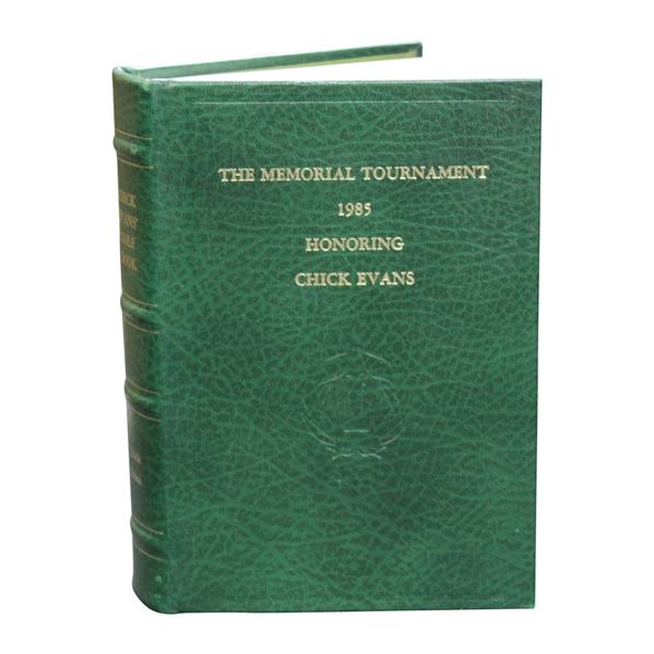 1985 The Memorial Tournament Ltd Ed Book Honoring & Dedicated to Chick Evans #339/425