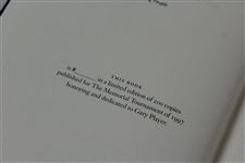 Gary Player signed 1997 The Memorial Tournament Ltd Ed Book Honoring Gary Player # out of 200 - JSA ALOA