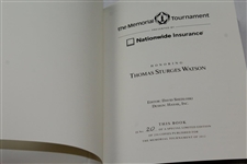 2012 The Memorial Tournament Ltd Ed Book Honoring & Dedicated to Tom Watson #20/250