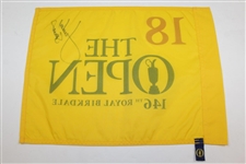Jordan Spieth Signed 2017 OPEN Championship at Royal Birkdale Flag JSA ALOA