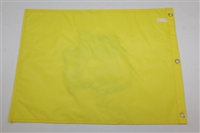 Arnold Palmer with Jack Nicklaus & Gary Player Signed 2016 Masters Embroidered Flag with Years Won JSA ALOA