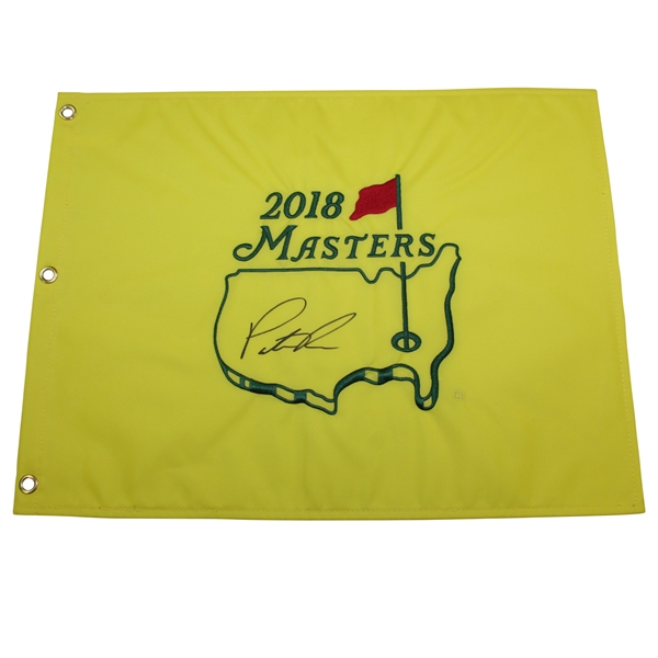 Patrick Reed Signed 2018 Masters Embroidered Flag JSA ALOA