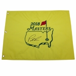 Patrick Reed Signed 2018 Masters Embroidered Flag JSA ALOA