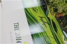 Arnold Palmer, Jack Nicklaus, & Gary Player 'Big Three' Signed 2014 Masters Tournament Poster JSA ALOA