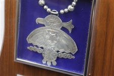 Mark Calcavecchia's 1992 Phoenix Open Winner's Plaque with Thunderbird Necklace