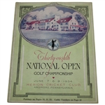 1934 US Open at Merion Cricket Club Program With Seldom Seen Pairing Sheet