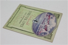 1934 US Open at Merion Cricket Club Program With Seldom Seen Pairing Sheet