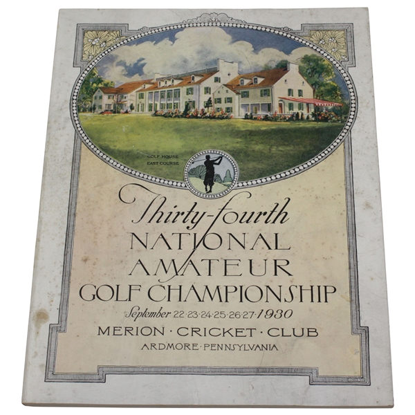 1930 US Amateur at Merion Cricket Club Program - Bobby Jones Completes Grand Slam!