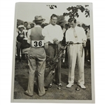 1934 US Open at Merion wire Photo of Eugene Homans & Johnny Farrell