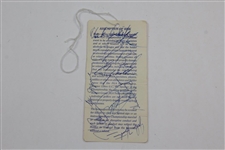 Multi-Signed 1989 PGA Championship at Kemper Lakes Monday Ticket - Payne Win JSA ALOA