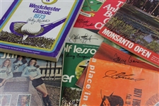Eight (8) Signed 1970's Signed Golf Programs - Aaron, Barber, Nichols, & more JSA ALOA