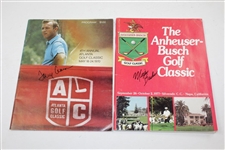 Eight (8) Signed 1970's Signed Golf Programs - Aaron, Barber, Nichols, & more JSA ALOA