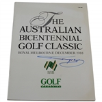 Greg Norman Signed 1988 Australian Bicentennial Golf Classic Program JSA ALOA