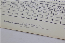 Art Wall Signed 1960 Canadian Open Championships at St. George's G&CC Scorecard JSA ALOA