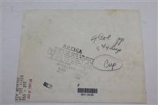Two Signed Ken Venturi Wire Photos From 1958 & 1959 Chicago Open Win JSA ALOA