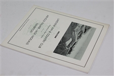 1972 Arnold Palmer-Jack Nicklaus Exhibition Program - Lakeview Inn & CC, WV
