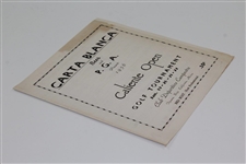 1956 Caliente Open Golf Tournament Pairing Sheet - Presented by Beer & P.G.A.