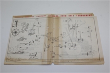 1956 Caliente Open Golf Tournament Pairing Sheet - Presented by Beer & P.G.A.