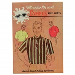 Campus Knit Shirts "Best Under the Sun" Vintage Stand Up Display Advertisement 