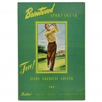Brentwood Sportswear Fore! Every American Golfer Vintage Stand Up Display Advertisement 