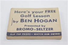 Ben Hogan Bromo-Seltzer Advertisement with Magic Eye Movie Flip-Book