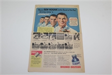 Ben Hogan Bromo-Seltzer Advertisement with Magic Eye Movie Flip-Book