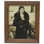 Diana Fishwick  8x10 Wire Photo 2/3/1931 - Framed with Caption Paper on Reverse