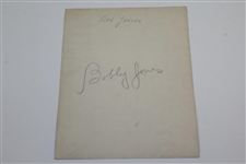 Bobby Jones Personal Original Sepia Photo Posed at Finish of Swing w/Richard Gordin Letter